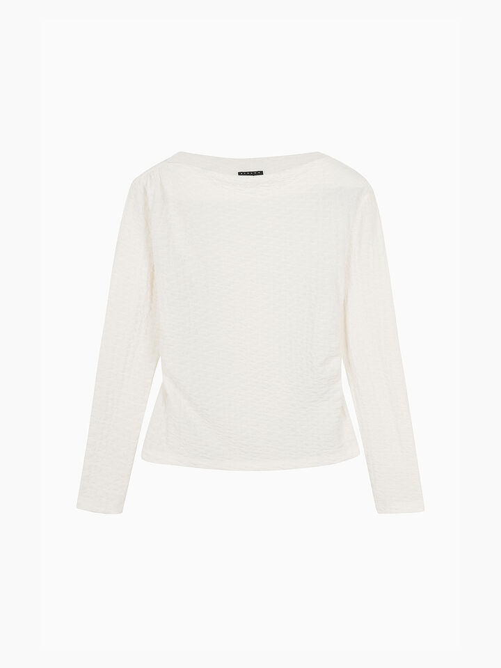 T-SHIRT L/S - sisley k  t shirt manica lunga - Branco Nata | Sisley K image number 2
